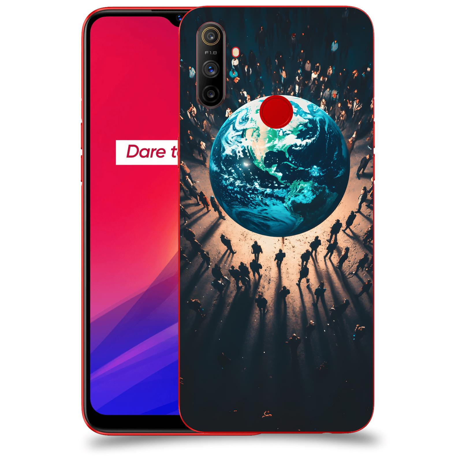 ACOVER Kryt na mobil Realme C3 - People around the Earth