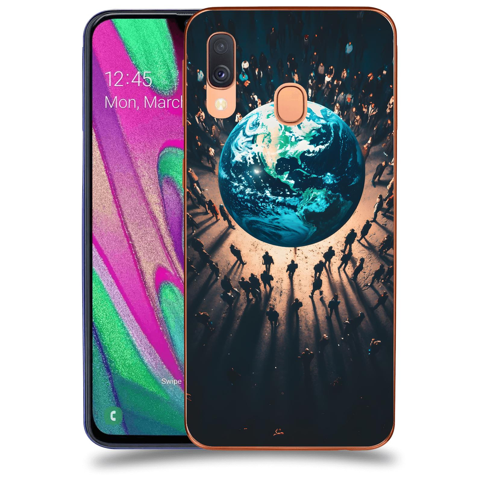 ACOVER Kryt na mobil Samsung Galaxy A40 A405F - People around the Earth