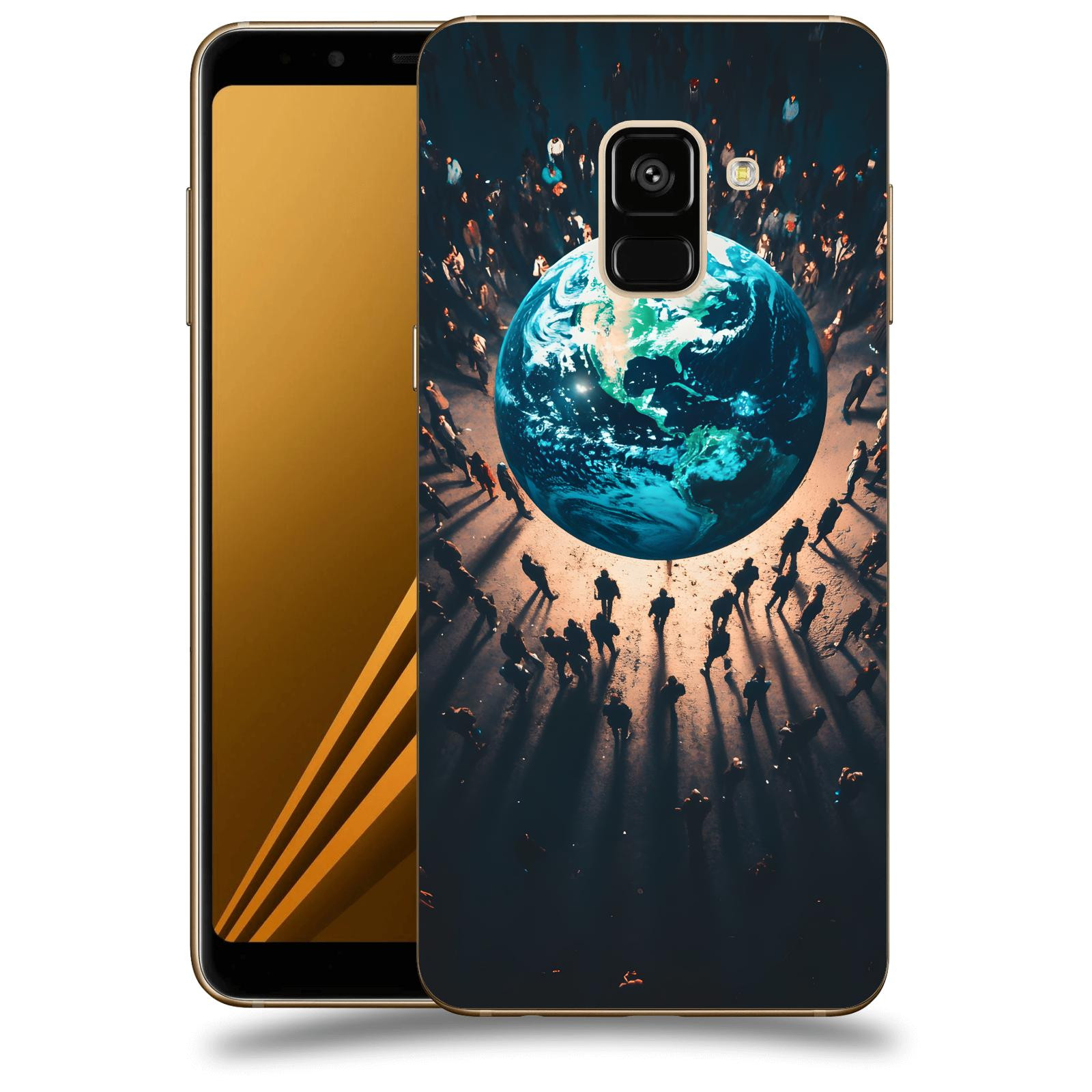 ACOVER Kryt na mobil Samsung Galaxy A8 2018 A530F - People around the Earth
