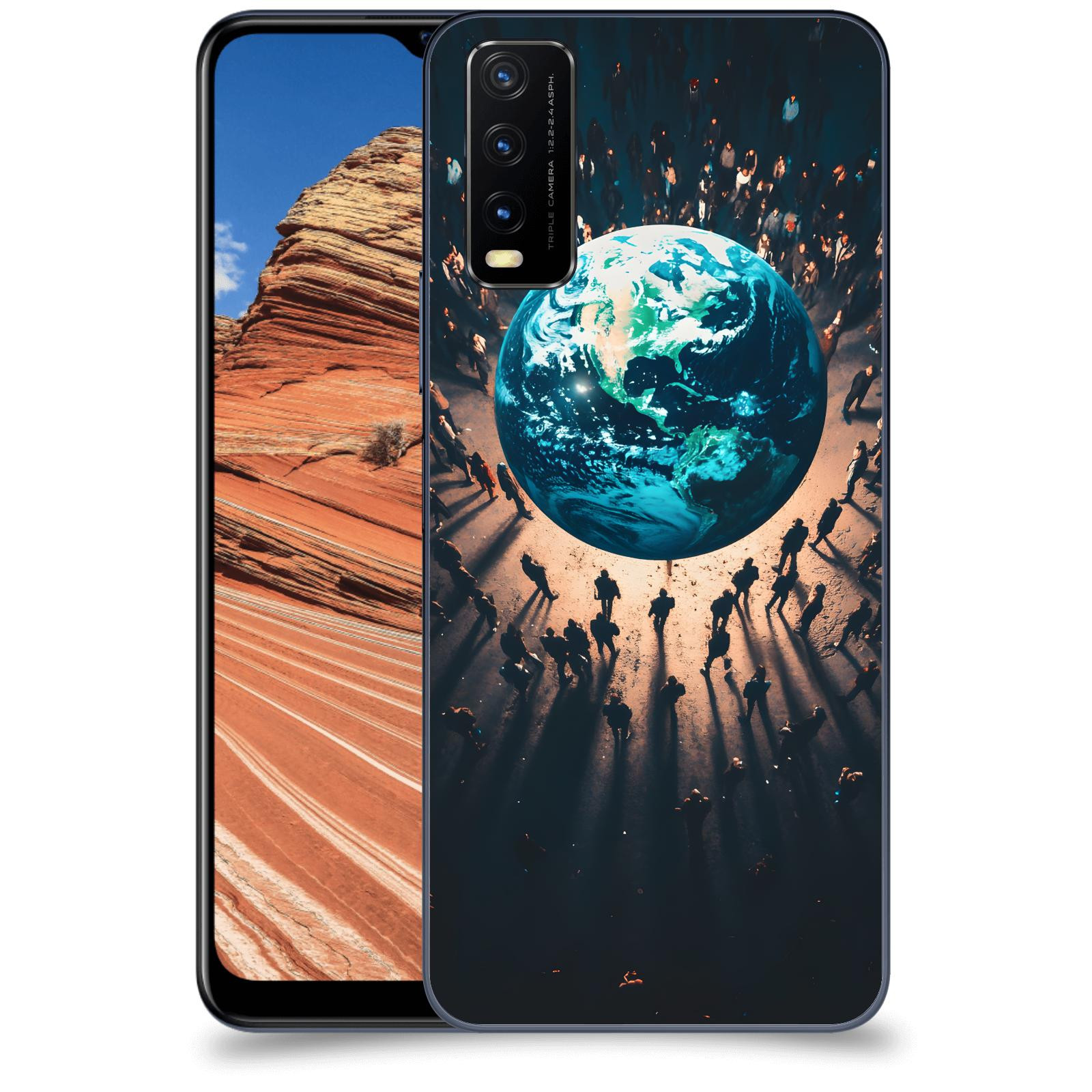 ACOVER Kryt na mobil Vivo Y20s - People around the Earth