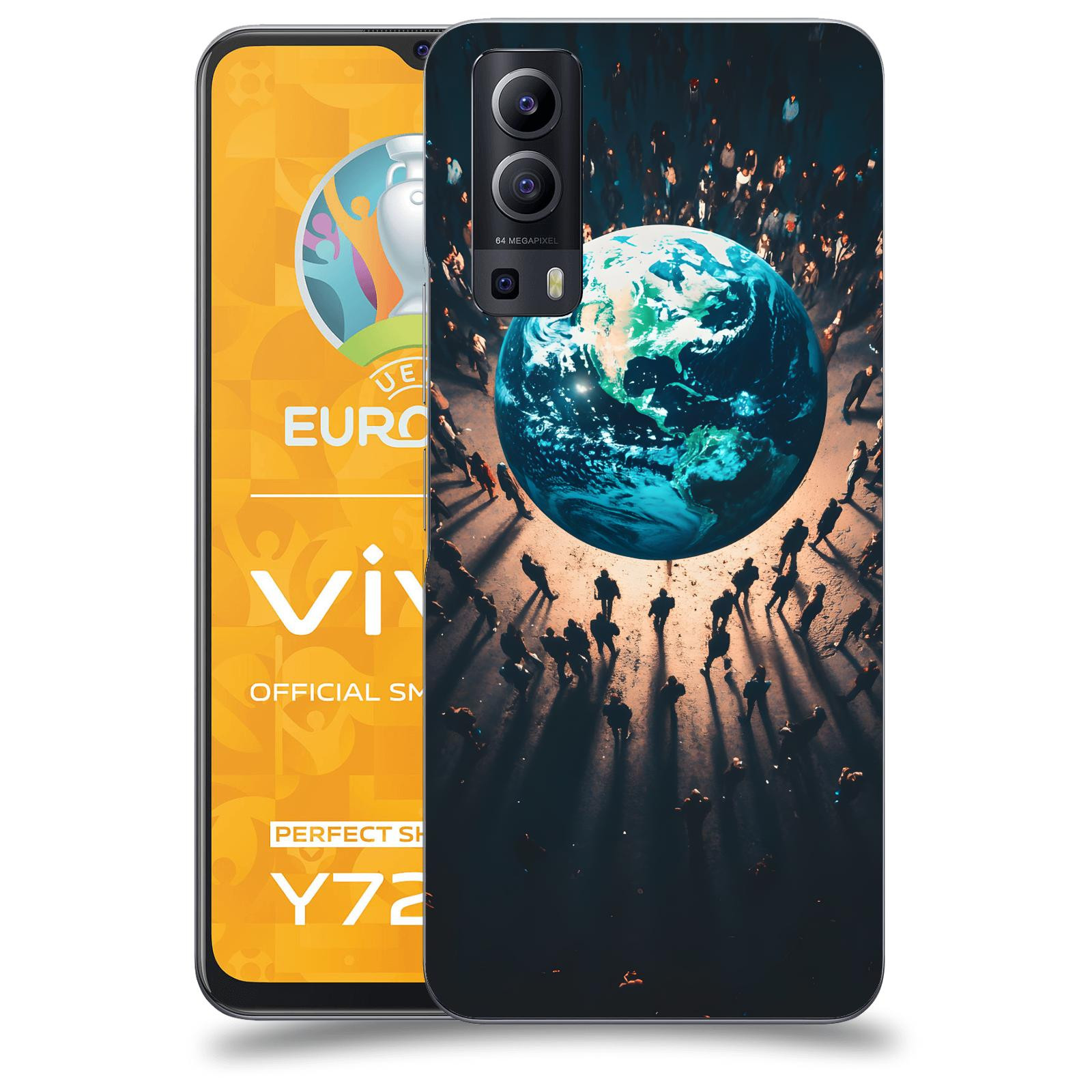 ACOVER Kryt na mobil Vivo Y72 5G - People around the Earth