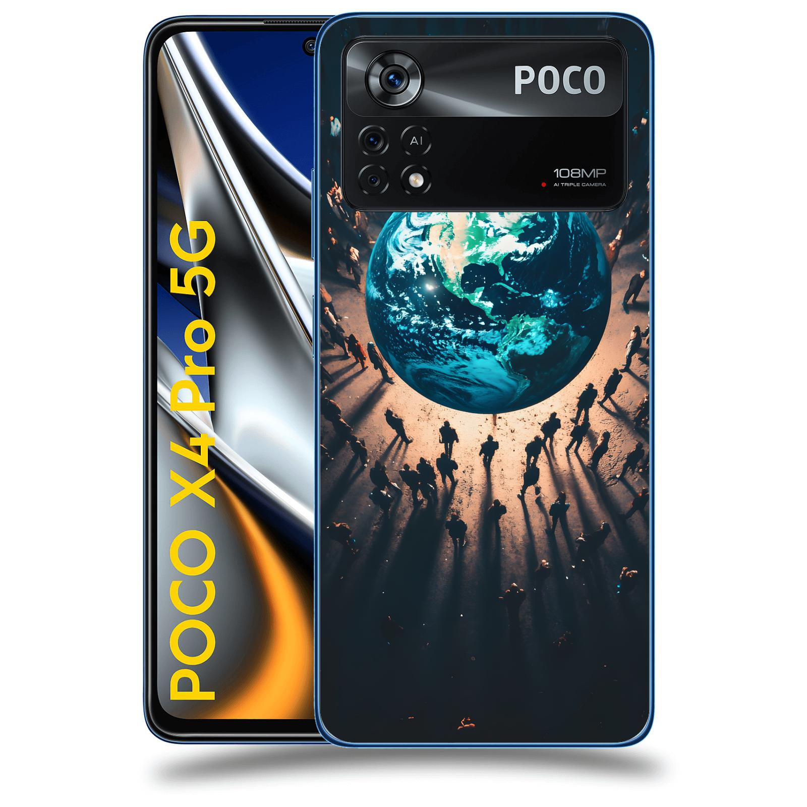 ACOVER Kryt na mobil Xiaomi Poco X4 Pro 5G - People around the Earth