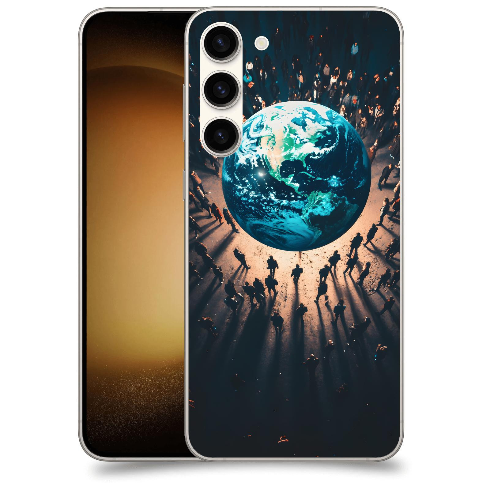 ACOVER Kryt na mobil Samsung Galaxy S23+ 5G - People around the Earth