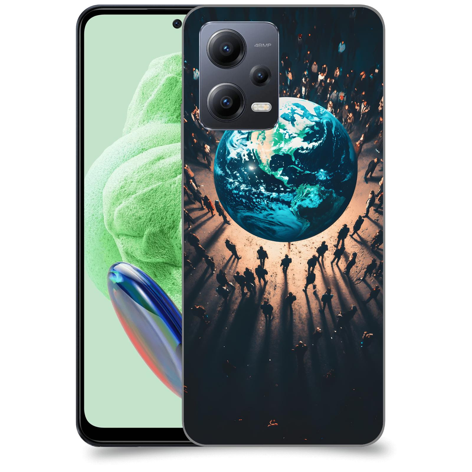 ACOVER Kryt na mobil Xiaomi Redmi Note 12 5G - People around the Earth
