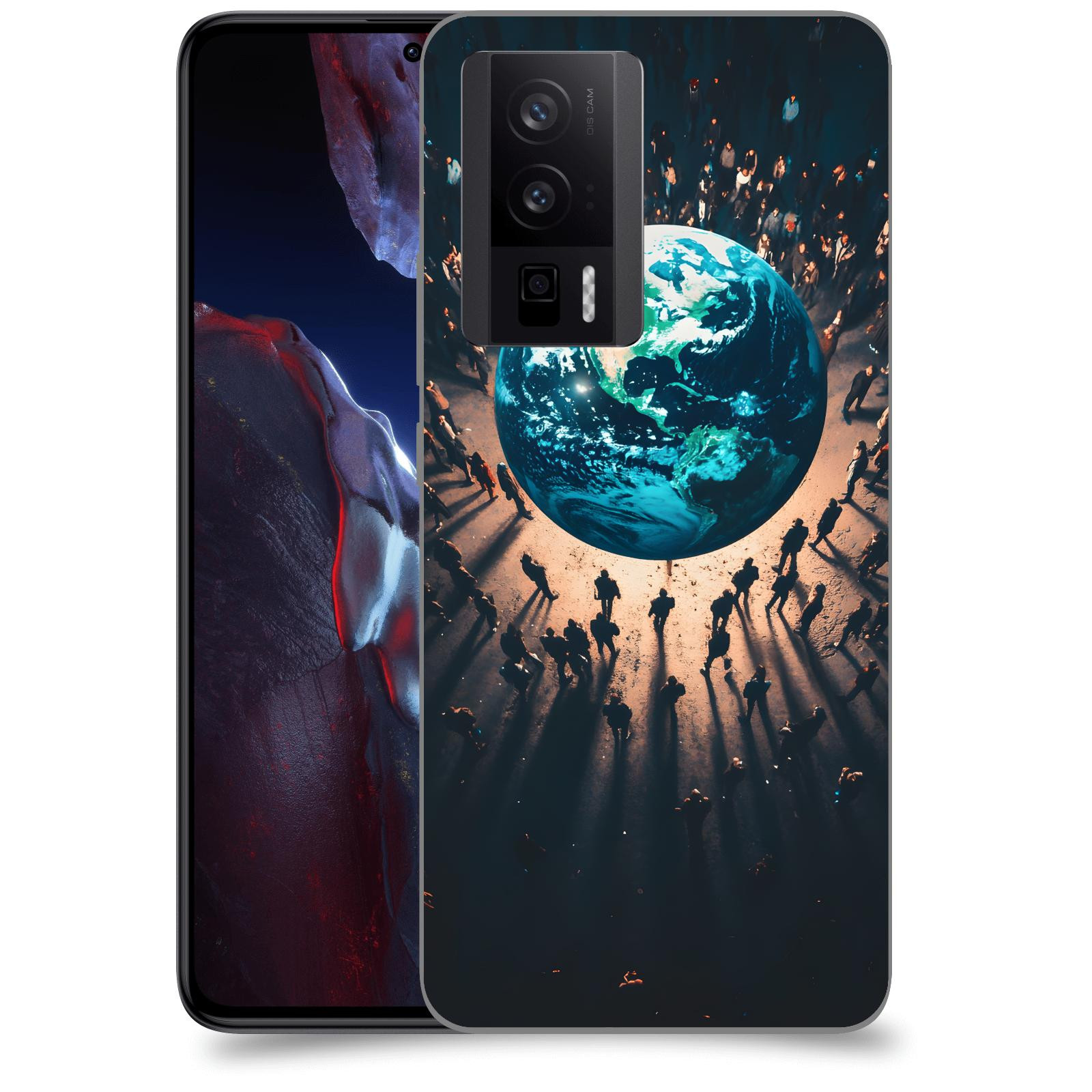 ACOVER Kryt na mobil Xiaomi Poco F5 Pro 5G - People around the Earth