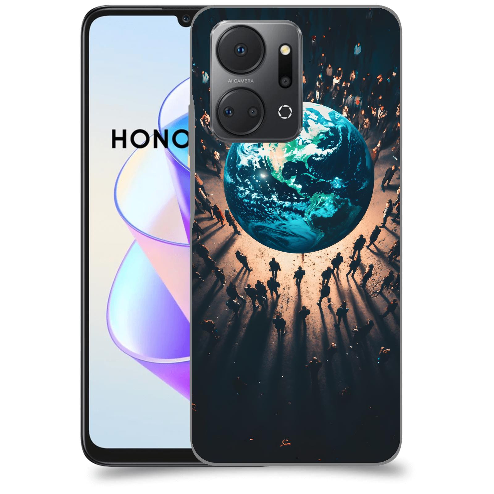 ACOVER Kryt na mobil HONOR X7a - People around the Earth