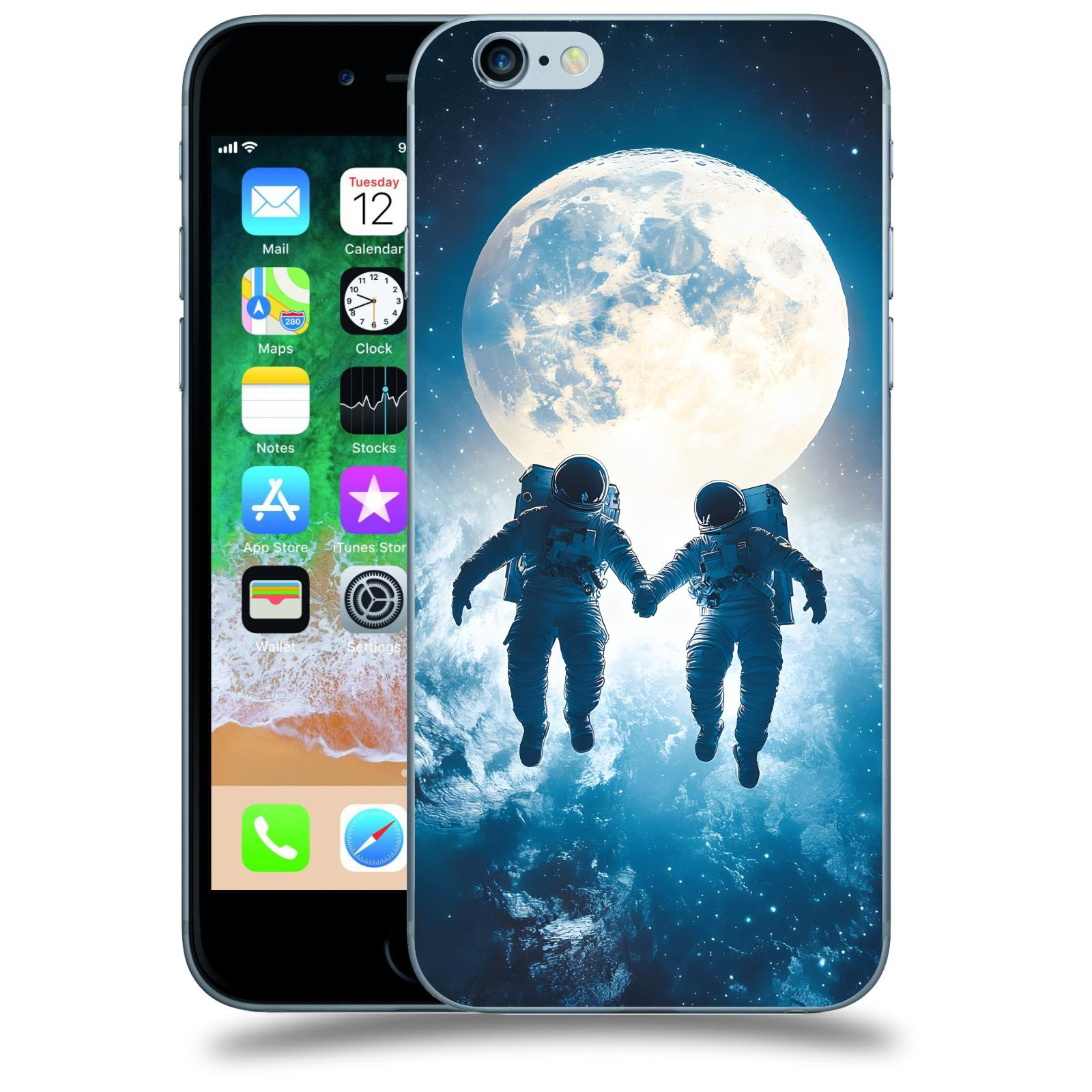 ACOVER Kryt na mobil Apple iPhone 6/6S - Astronauts