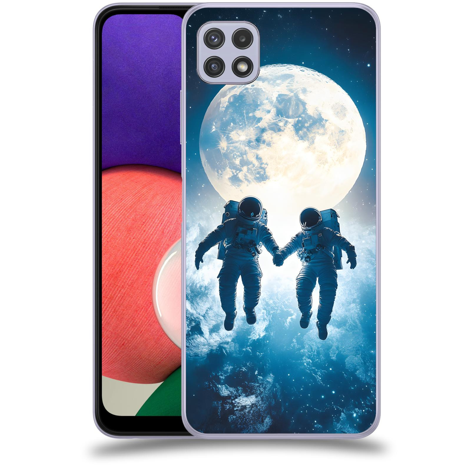 ACOVER Kryt na mobil Samsung Galaxy A22 5G A226B - Astronauts