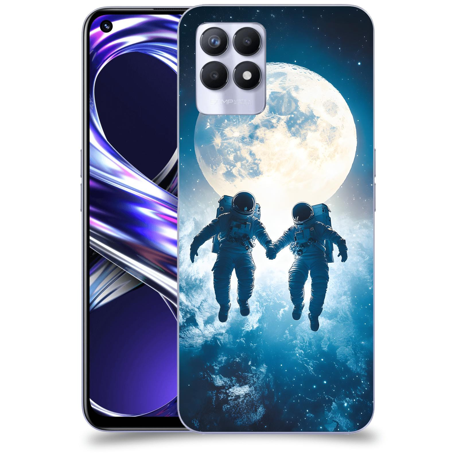 ACOVER Kryt na mobil Realme 8i - Astronauts