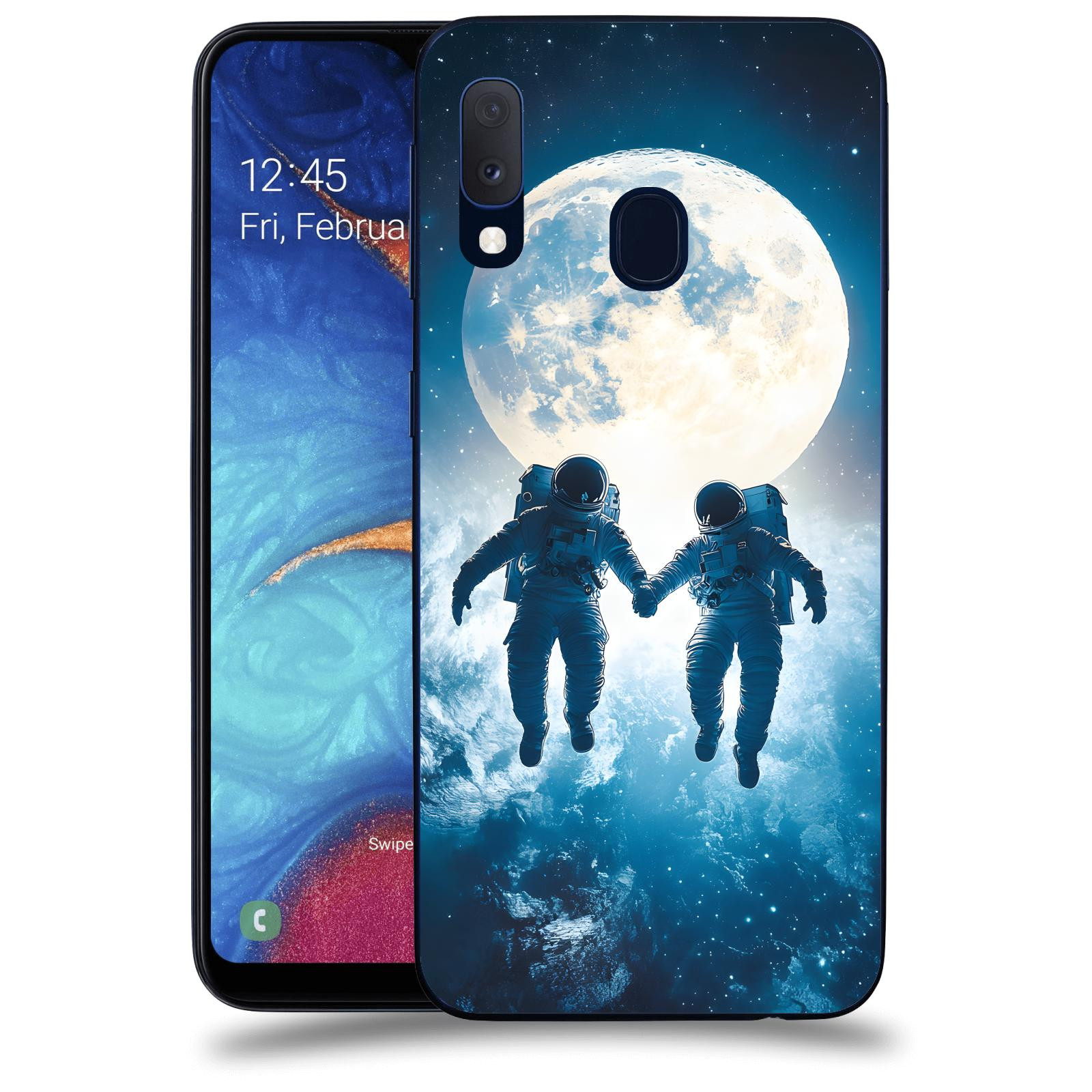 ACOVER Kryt na mobil Samsung Galaxy A20e A202F - Astronauts