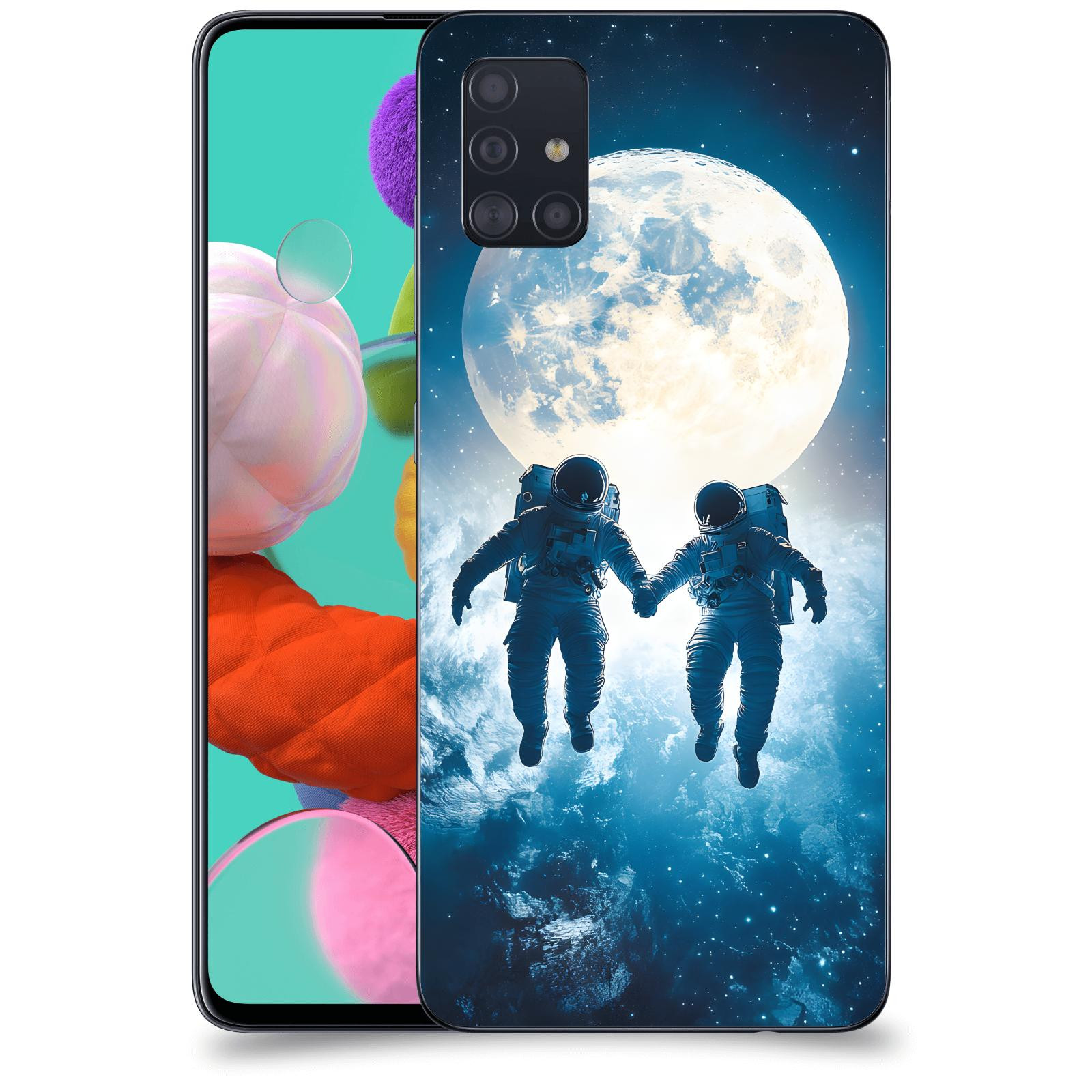 ACOVER Kryt na mobil Samsung Galaxy A51 A515F - Astronauts