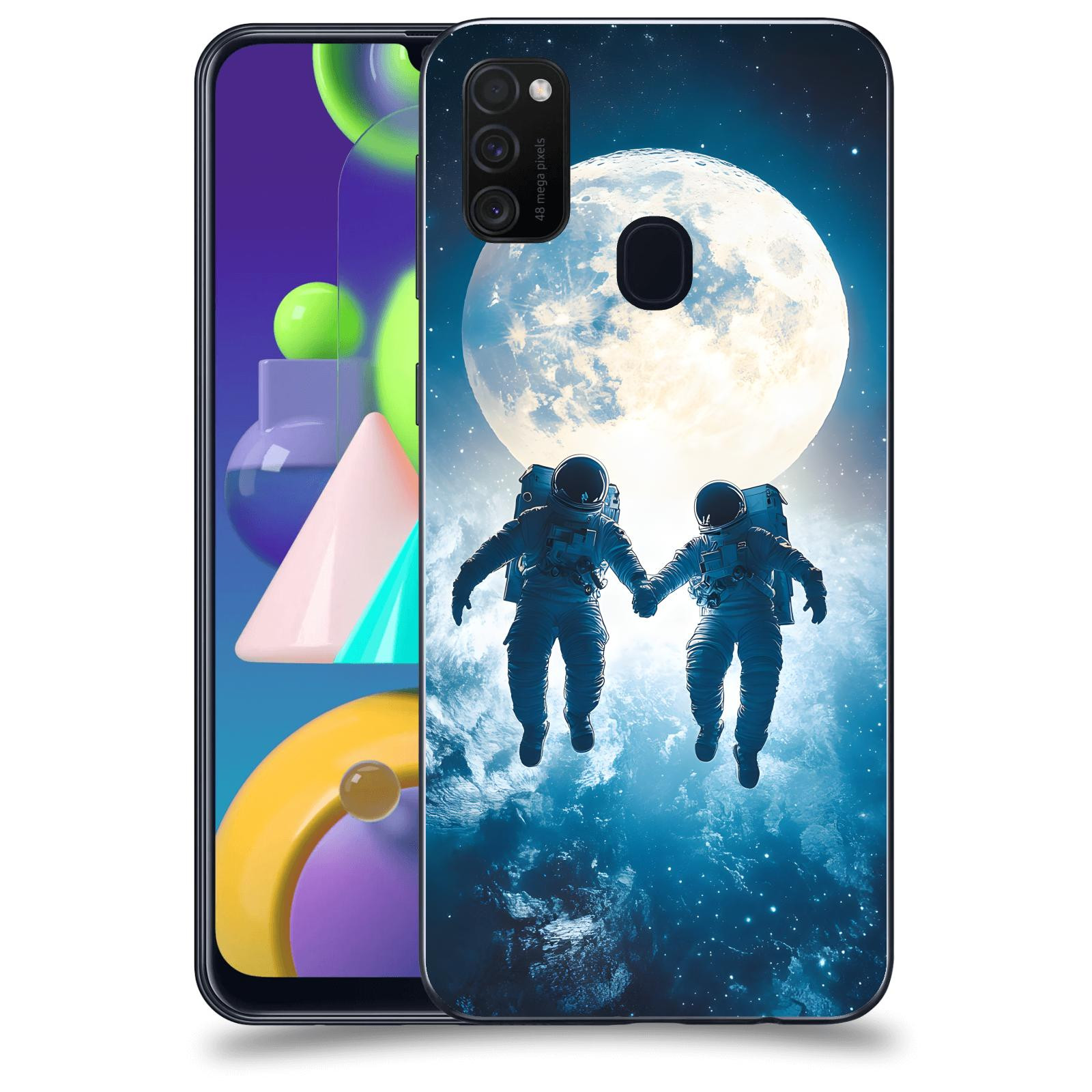 ACOVER Kryt na mobil Samsung Galaxy M21 M215F - Astronauts