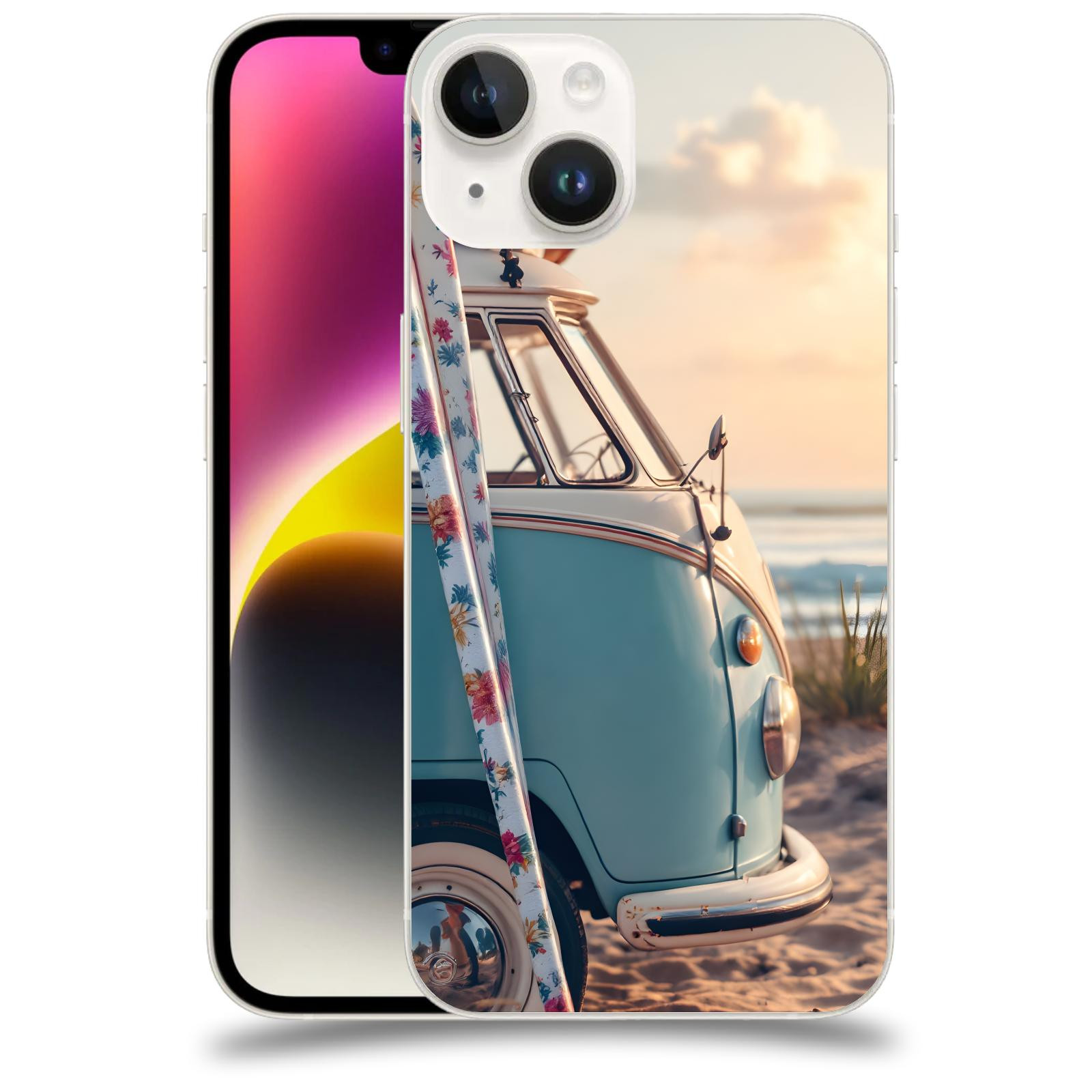 ACOVER Kryt na mobil Apple iPhone 14 - Retro Bus 2