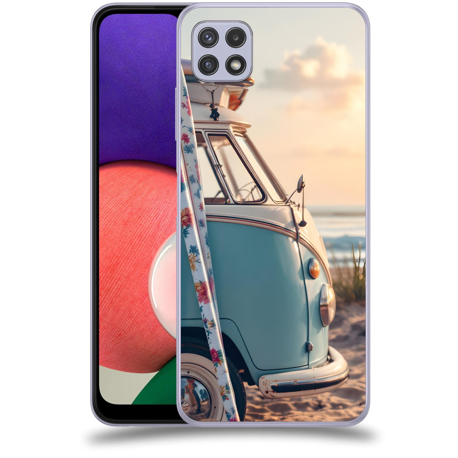 ACOVER Kryt na mobil Samsung Galaxy A22 5G A226B - Retro Bus 2