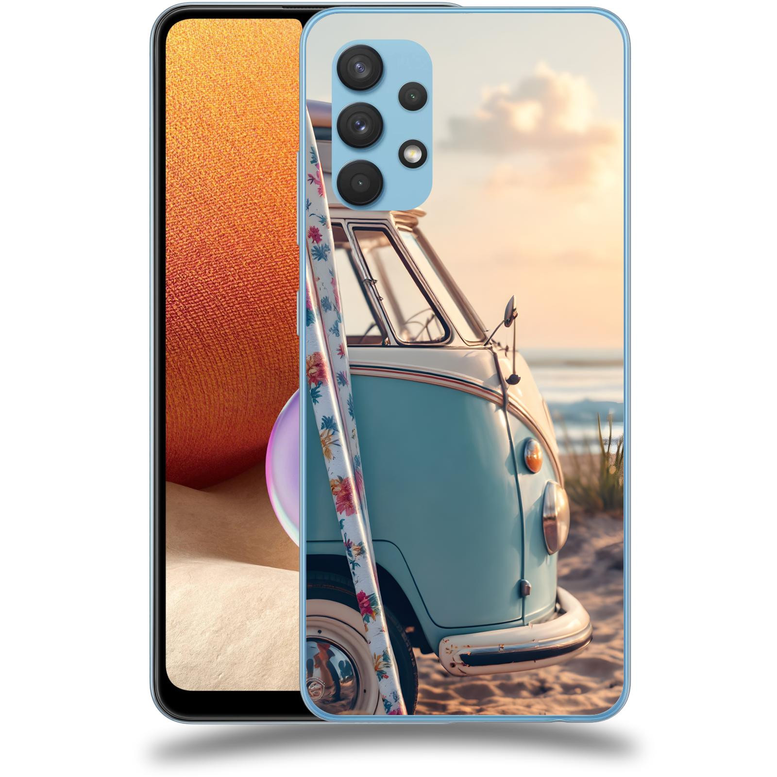 ACOVER Kryt na mobil Samsung Galaxy A32 4G SM-A325F - Retro Bus 2