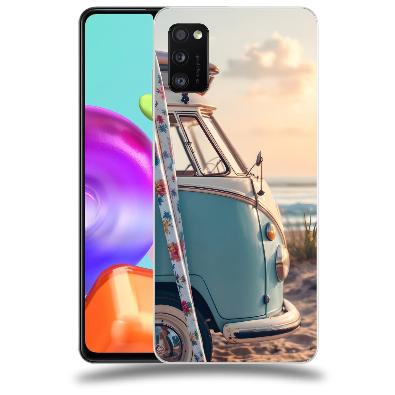 ACOVER Kryt na mobil Samsung Galaxy A41 A415F - Retro Bus 2
