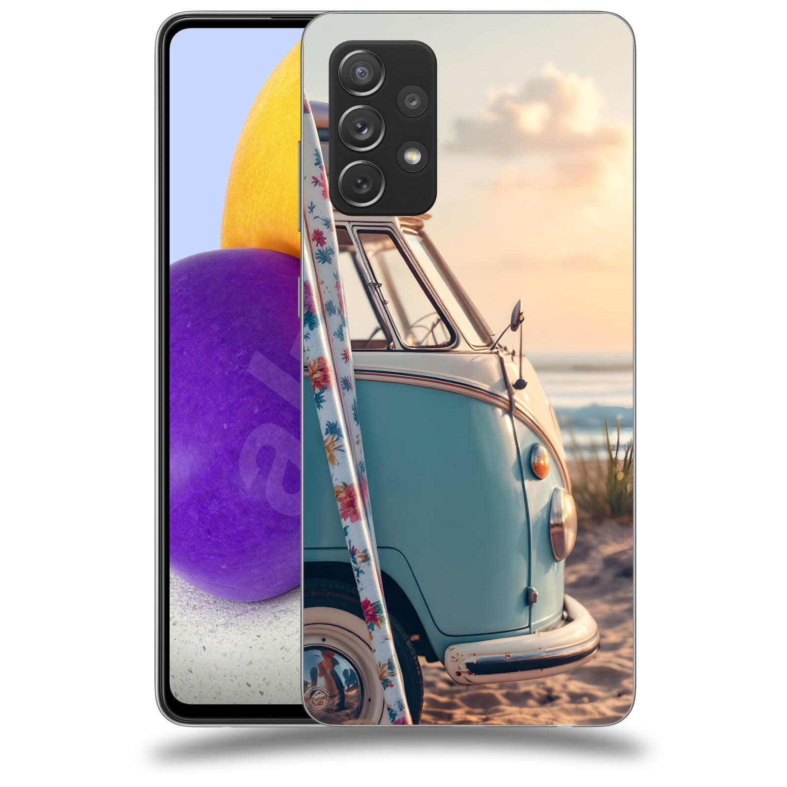 ACOVER Kryt na mobil Samsung Galaxy A73 5G - Retro Bus 2