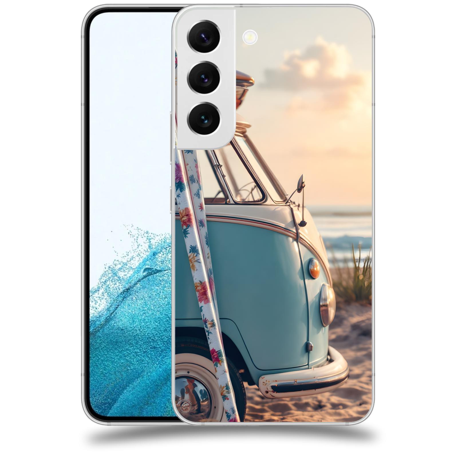 ACOVER Kryt na mobil Samsung Galaxy S22 5G - Retro Bus 2