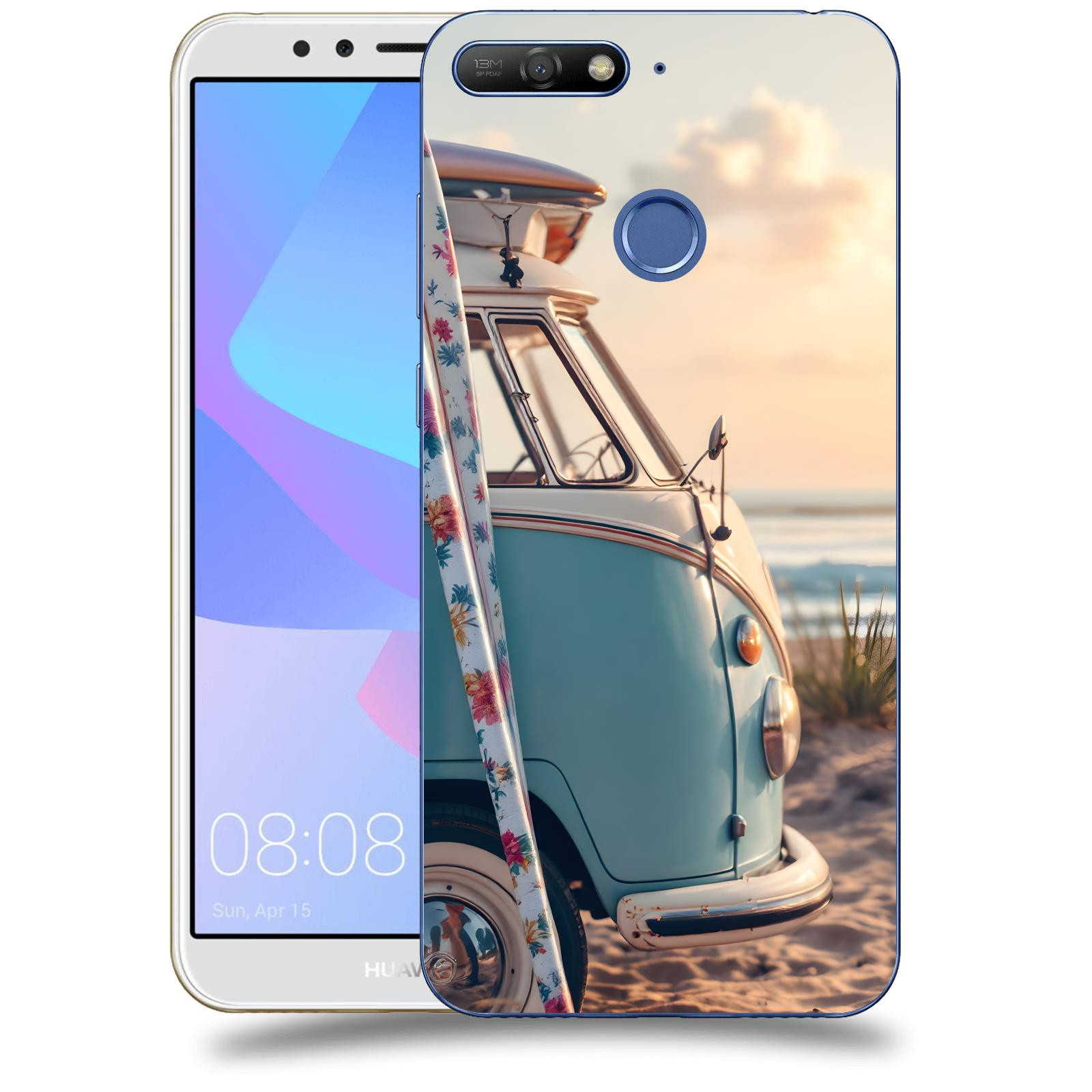 ACOVER Kryt na mobil Huawei Y6 Prime 2018 - Retro Bus 2