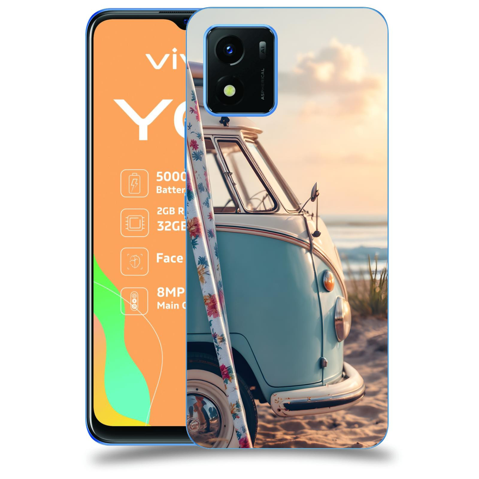 ACOVER Kryt na mobil Vivo Y01 - Retro Bus 2
