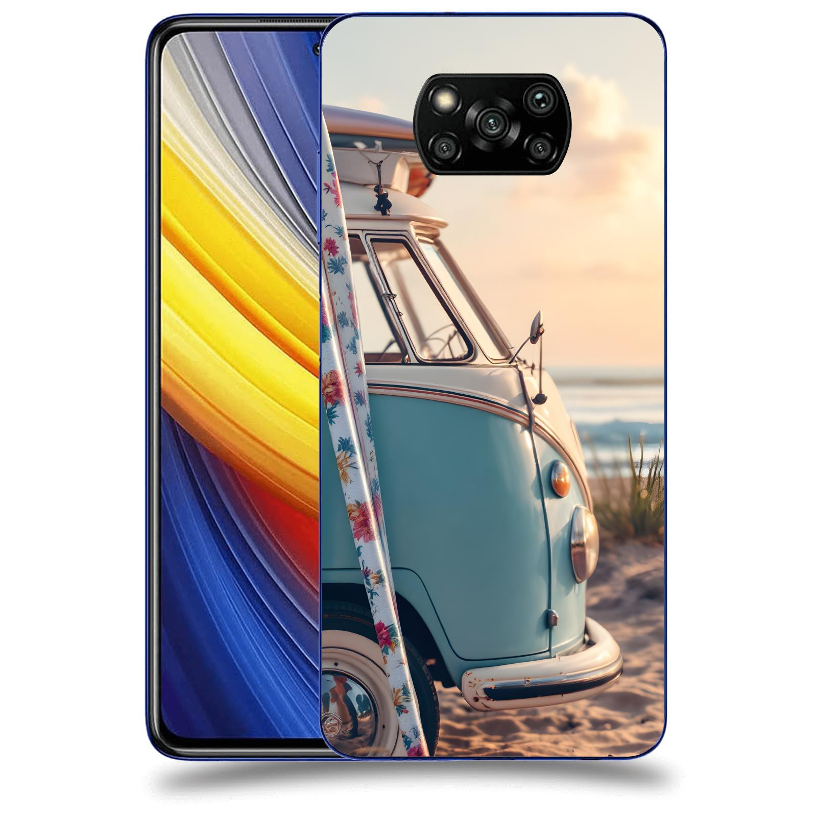 ACOVER Kryt na mobil Xiaomi Poco X3 Pro - Retro Bus 2