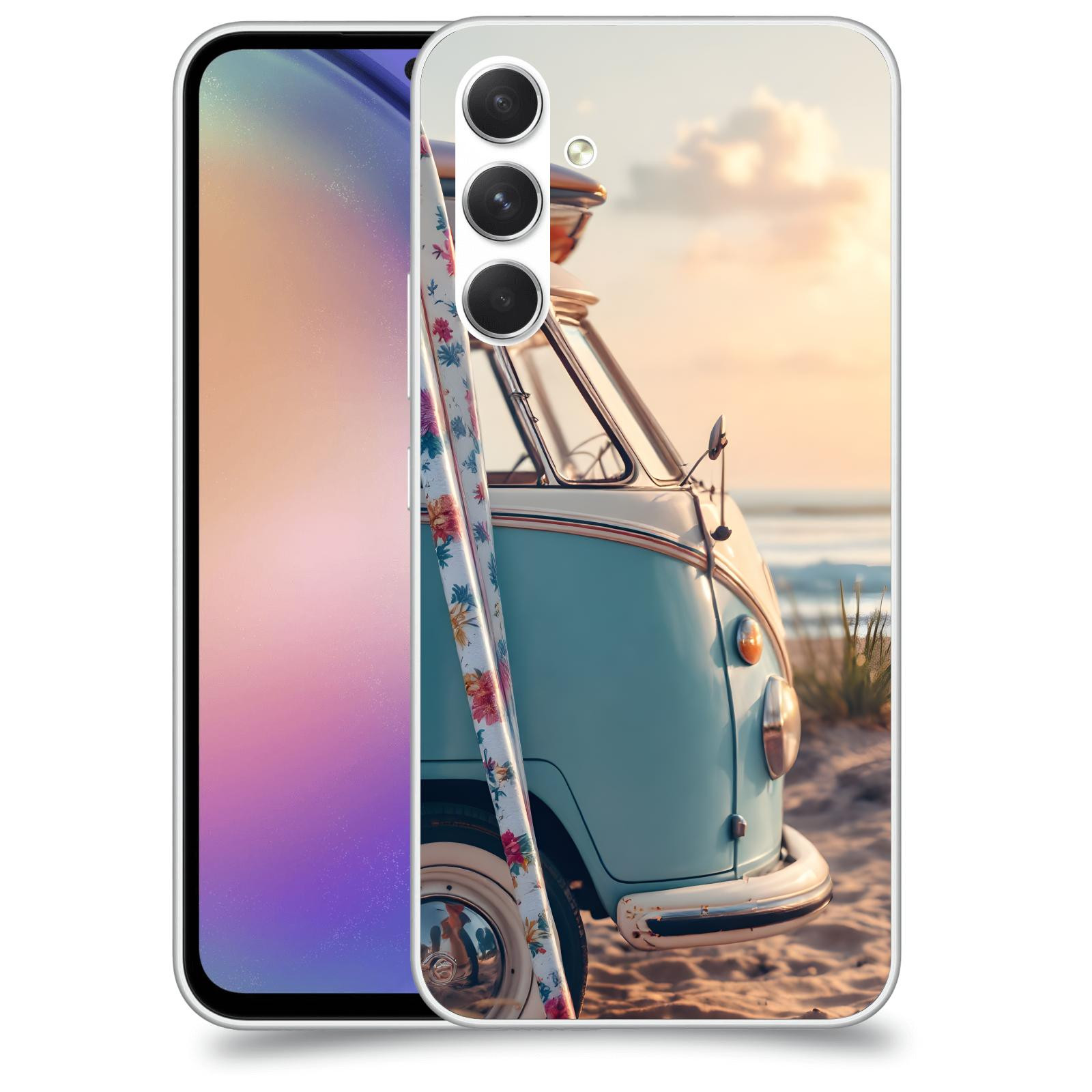 ACOVER Kryt na mobil Samsung Galaxy M54 5G - Retro Bus 2