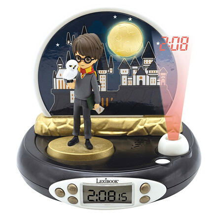 3D budík s projektorem Harry Potter