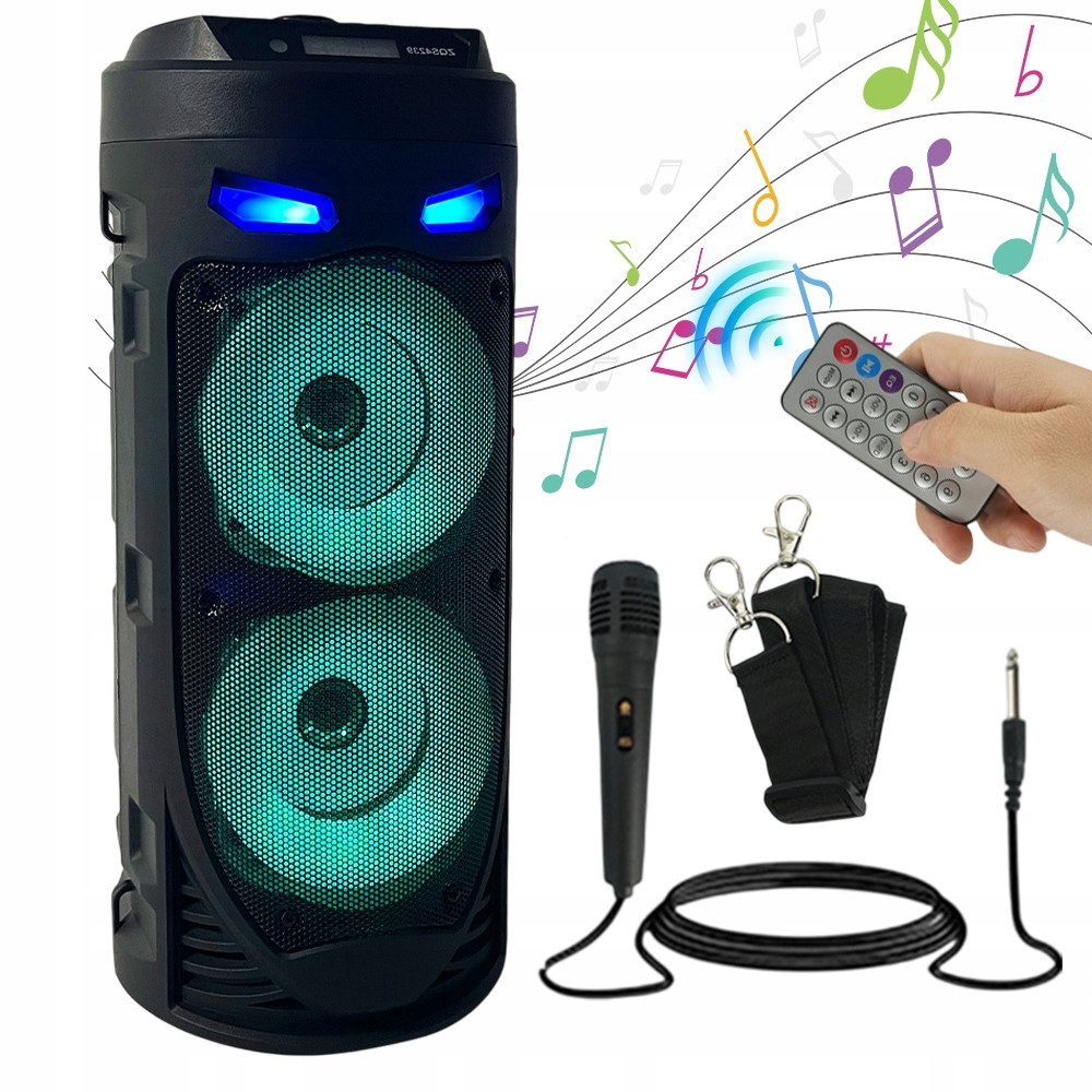 Bluetooth Přenosný Reproduktor 5.0 16W, S Karaoke Mikrofonem