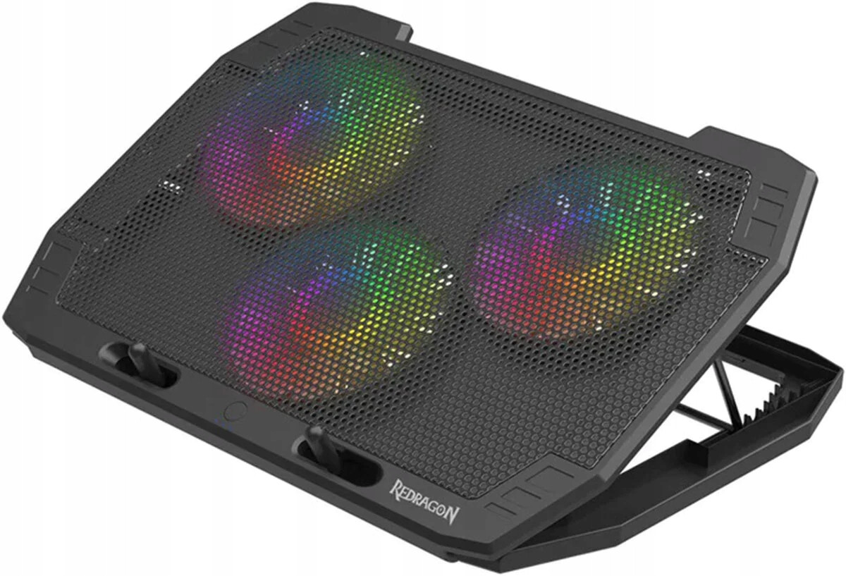 Chladící podložka pro notebook Redragon Ingrid Rgb 3x Usb Led ventilátor