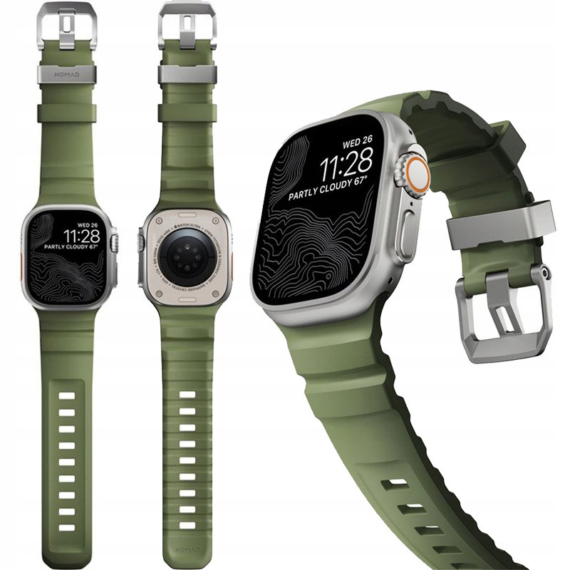 Sportovní řemínek Nomad pro Apple Watch 10/9/8/7/SE/6/5/4 49/46/45/44mm, náramek