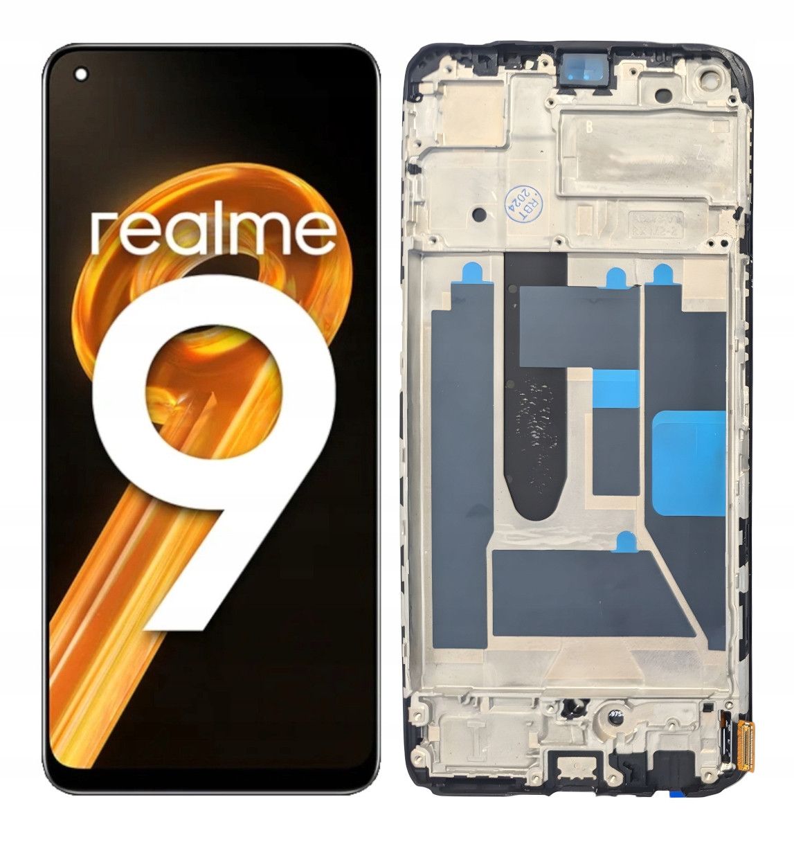 LCD Displej Pro Realme 9 4G Oled Velká Plocha Rámeček RMX3521