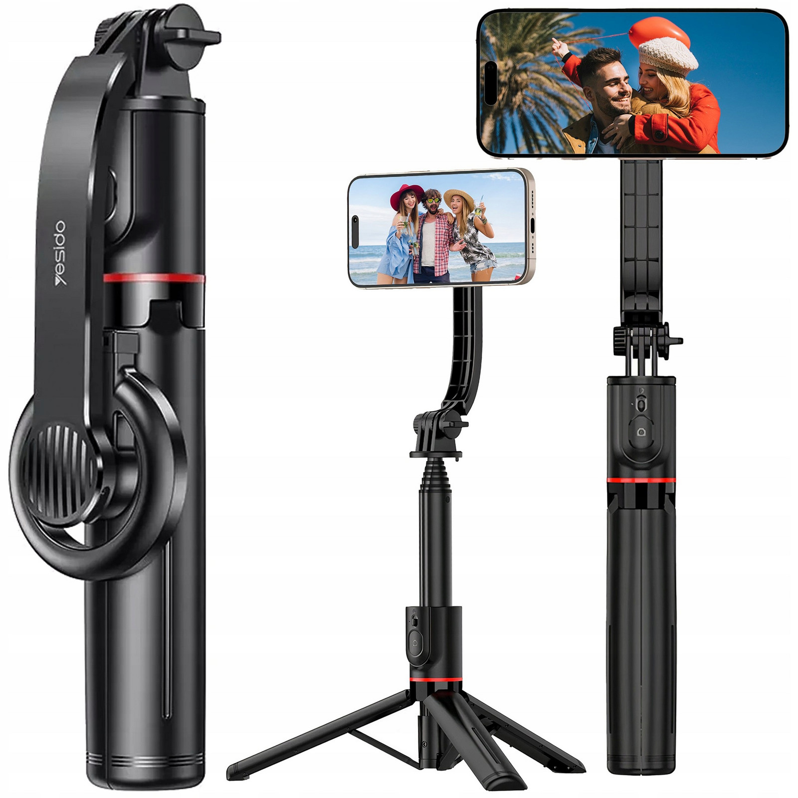 Selfie tyč hůl Stativ Magnetický Tripod pro telefon Bluetooth Dálkové Ovládání