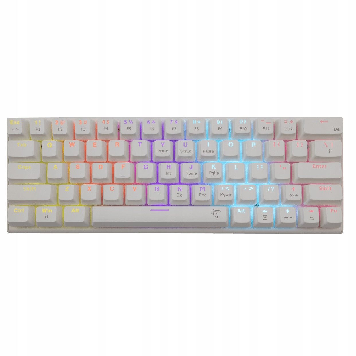 Mechanická klávesnice White Shark Wakizashi Red Switch- Bílá Rgb