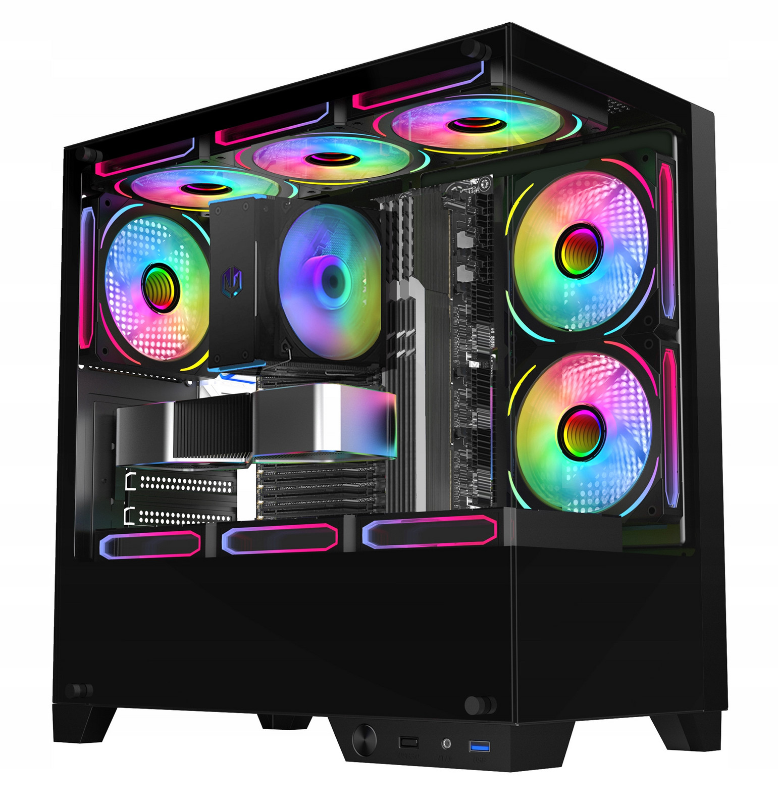 Glass Rgb Core i9 12900F Rtx 4060 Ti 32GB Ssd 1TB Wifi W11 Dlss 3