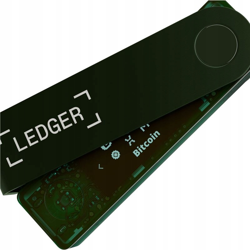 Ledger NanoX bezpečná krypto peněženka Btc Eth Emerald Green Bluetooth