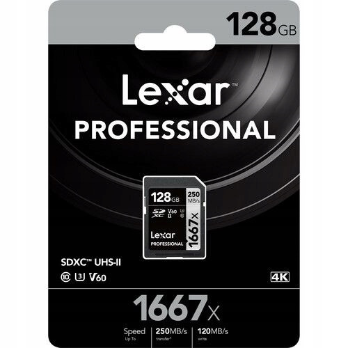 Sd karta Lexar Professional 1667x 128 Gb