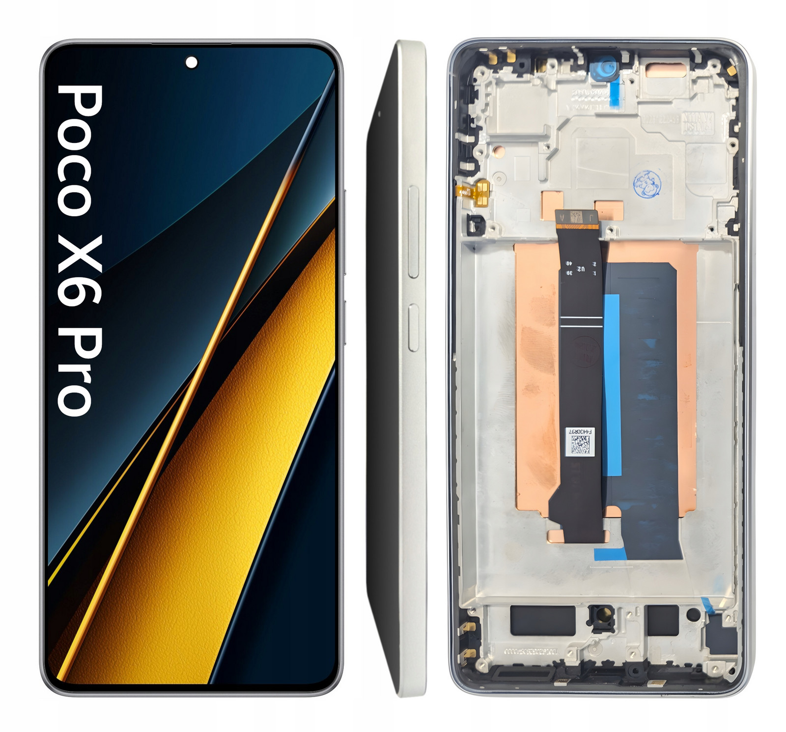 LCD Displej Pro Xiaomi Poco X6 Pro Oled Rámeček Stříbrný 2311DRK48G