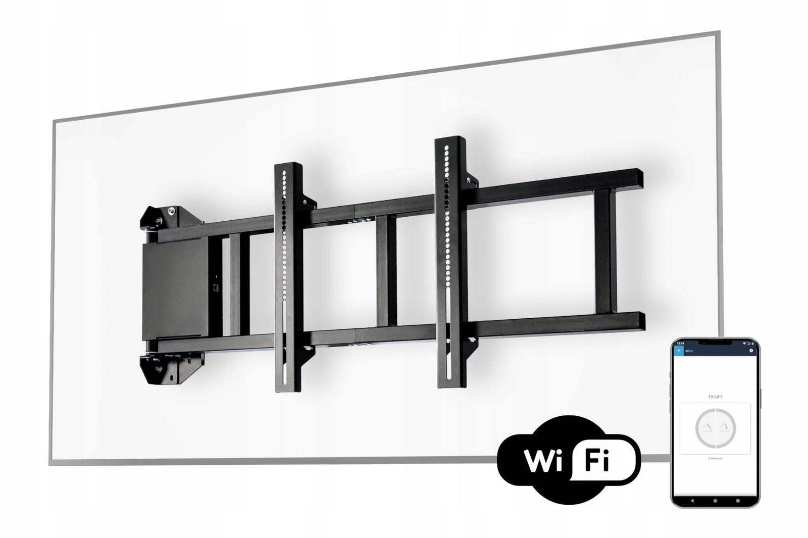 Elektrický otočný nástěnný držák pro Tv, 65