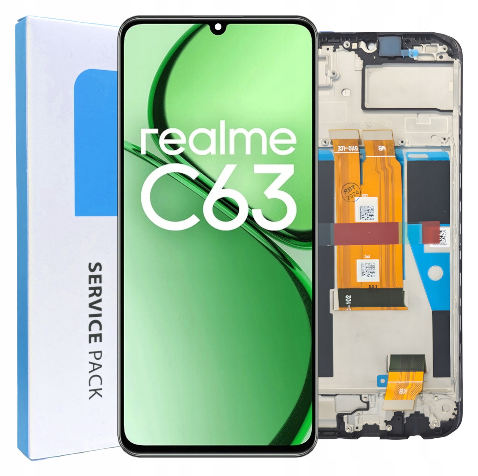 Originál LCD Displej Rychlý Dotyk Pro Telefon Realme C63 4G Rámeček