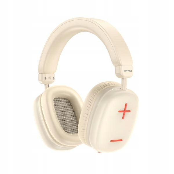 Awei Bluetooth sluchátka přes uši AT6 béžová/off-white