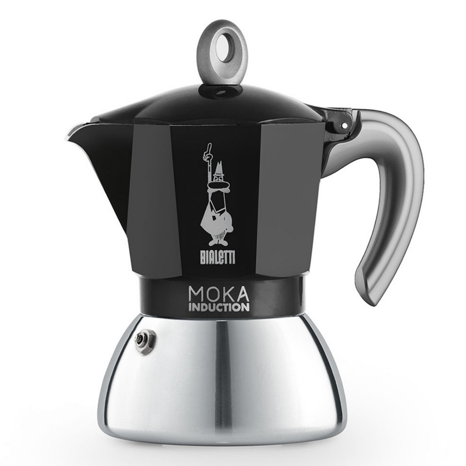 Kávovar Bialetti Moka Induction Black 4 cups 150 ml