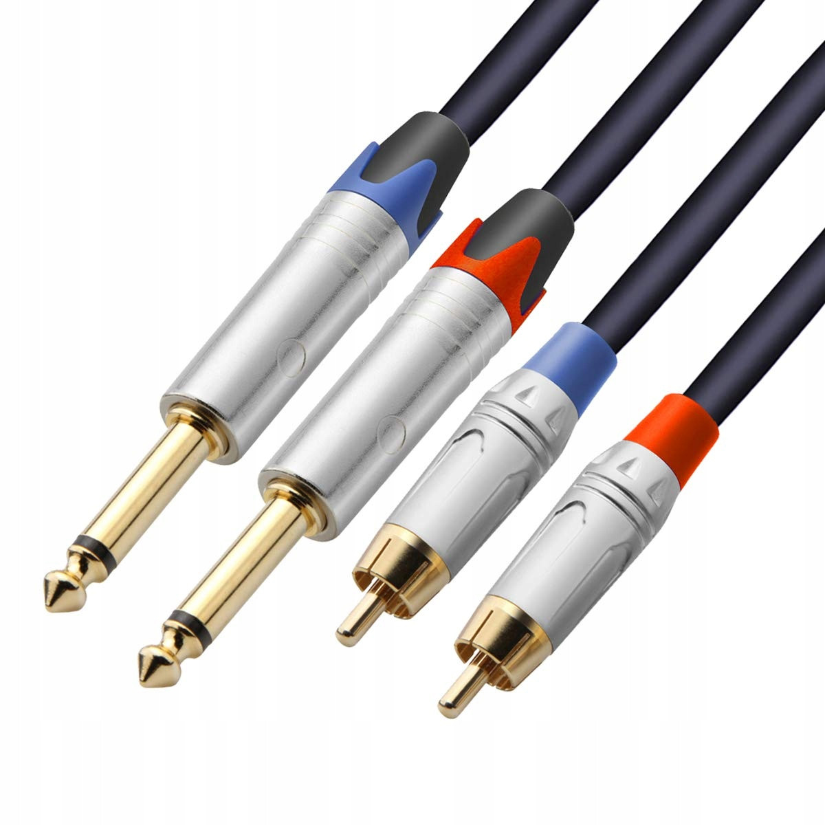 Tisino Rca kabel na 6,3 mm 2x jack (6,3 mm) 2x Rca 1,5m