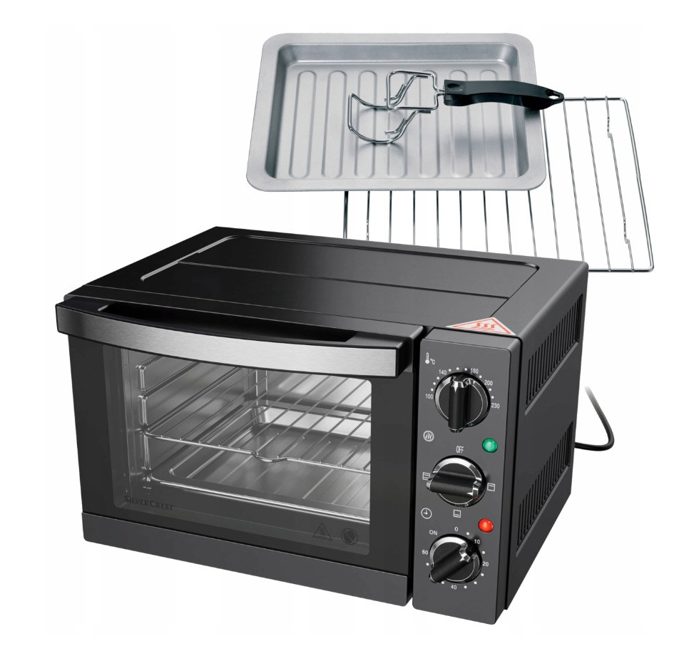 Mini trouba SilverCrest SGB1200 F1 15 l černá