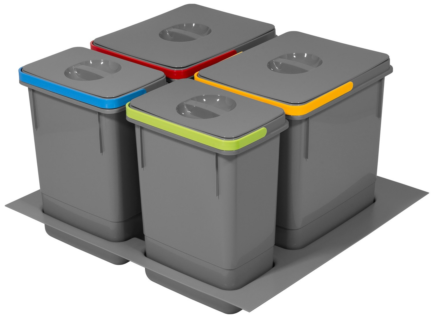 Pořadač odpadkový koš do zásuvky 600 mm 44L antracit Rubio Amix