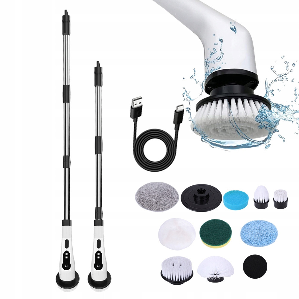 Multifunkční Elektrický Kartáč Čištění Voděodolný 9V1 Sada Usbc