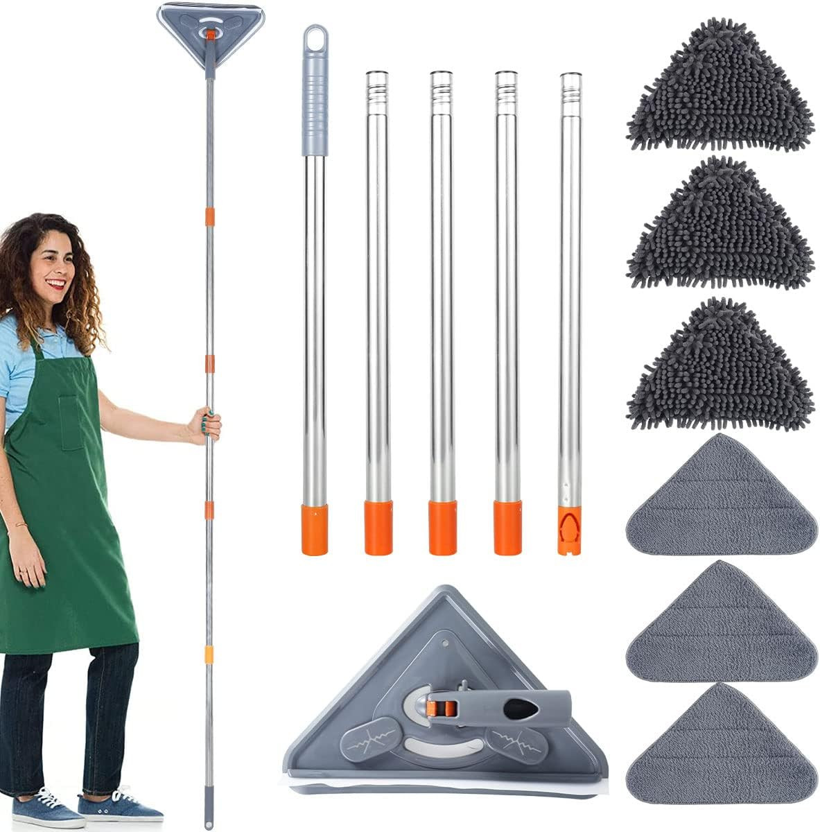 Rotační Mop Na Čištění Stěn Hladítka Z Prachového Prachu Odstraněn 25-85IN