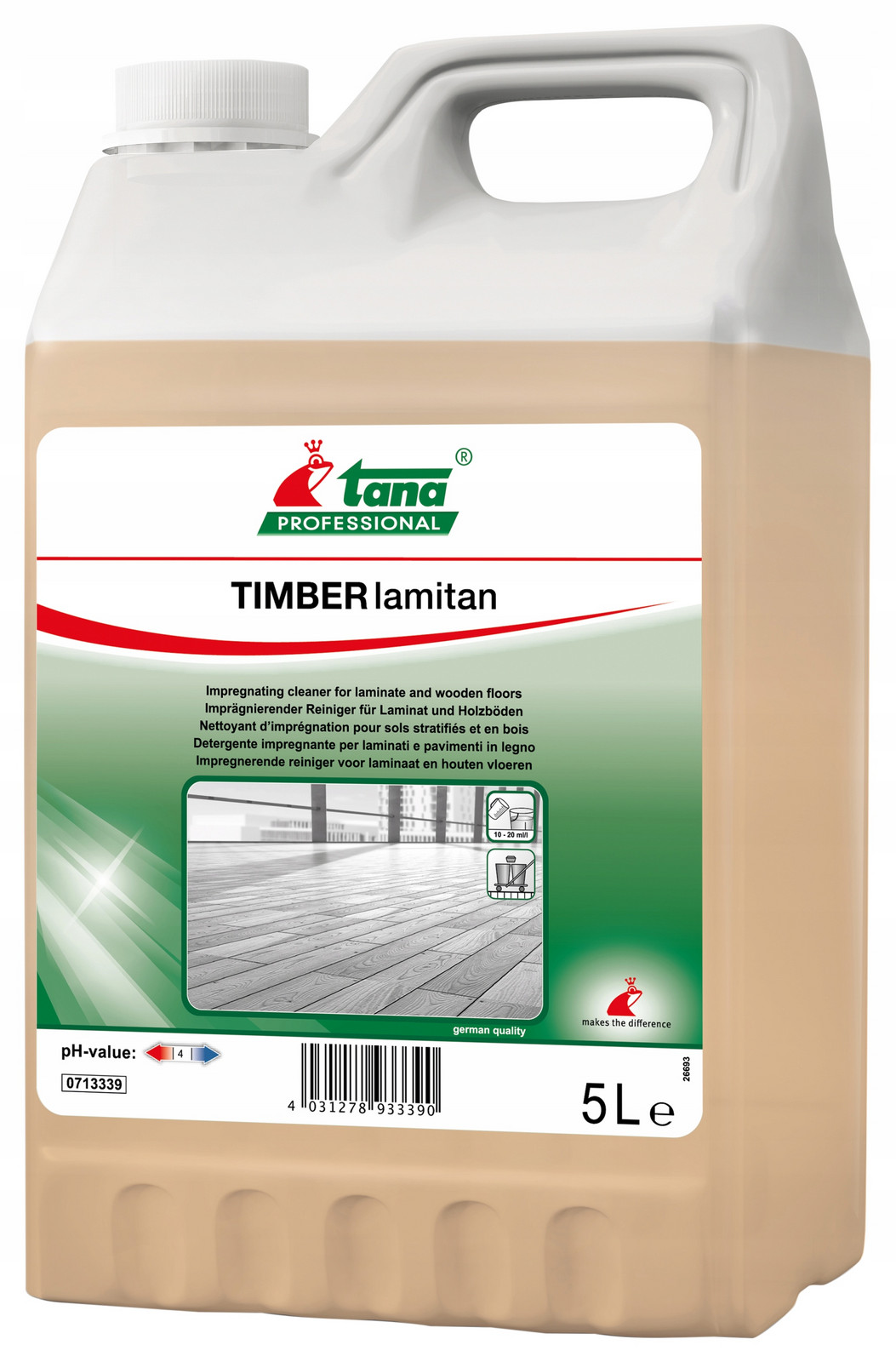 Mytí a impregnace laminátu a dřevěných podlah Timber Lamitan 5l