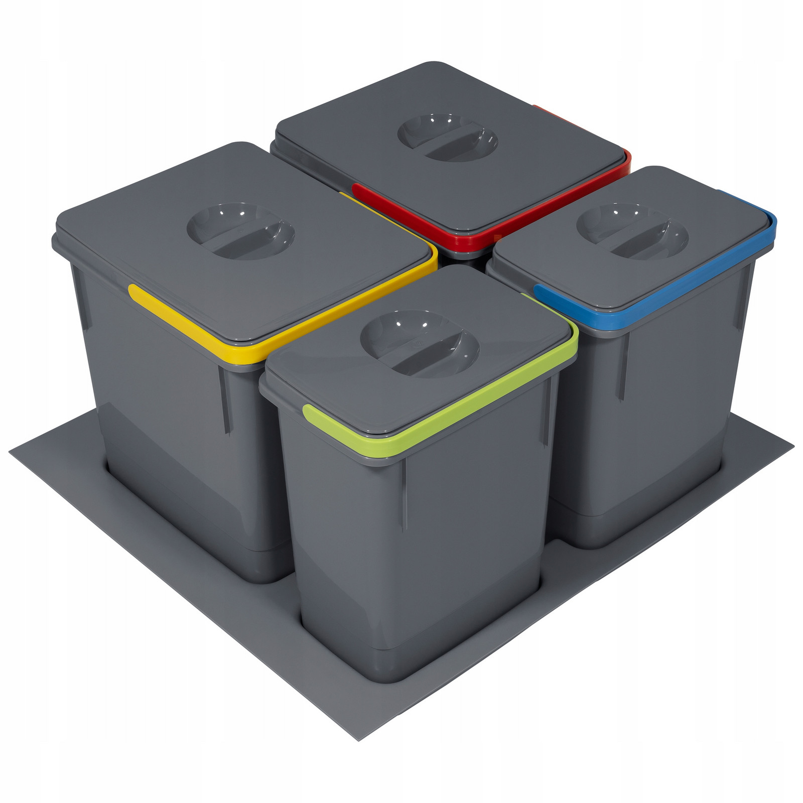Odpadkový koš pořadač Rubio do zásuvky 60 2x15L 2x7L Antracit Polský