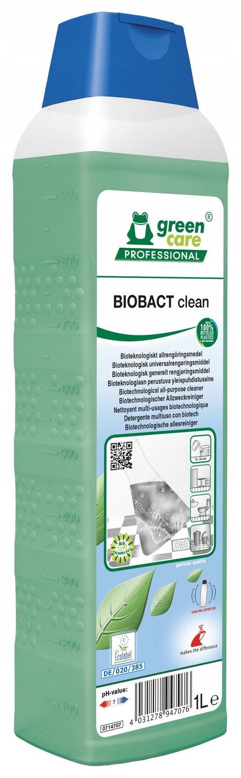 Biotechnologický univerzální čistič Biobact Clean 1l