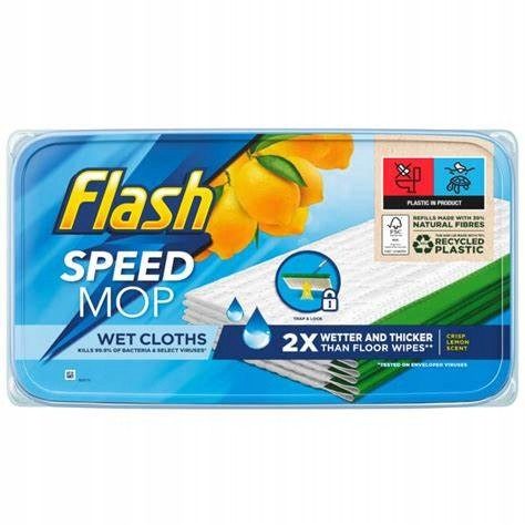 Flash Speedmop Lemon Ubrousky Mokré Na Podlahy 24ks